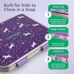 Bentgo Kids Stainless Steel Prints Lunch Box